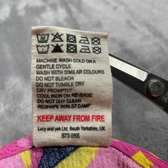 Lucy Yak Pink Hearts Psyc Crop Top 20 Pants XL 70s Groovy Retro Stretch Funky - Picture 5 of 15